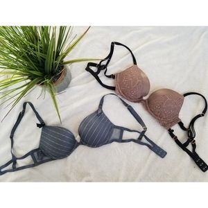 2 Victoria's Secret Very Sexy Push-Up Bras 32B